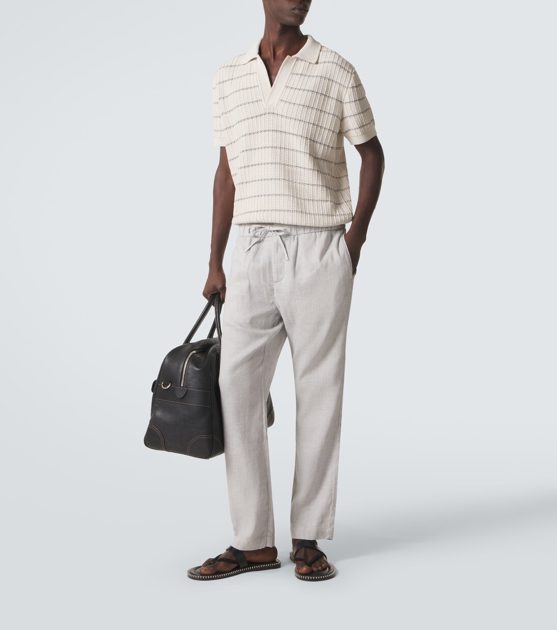 Gerade Hose Oscar aus Leinen und Baumwolle | Frescobol Carioca
