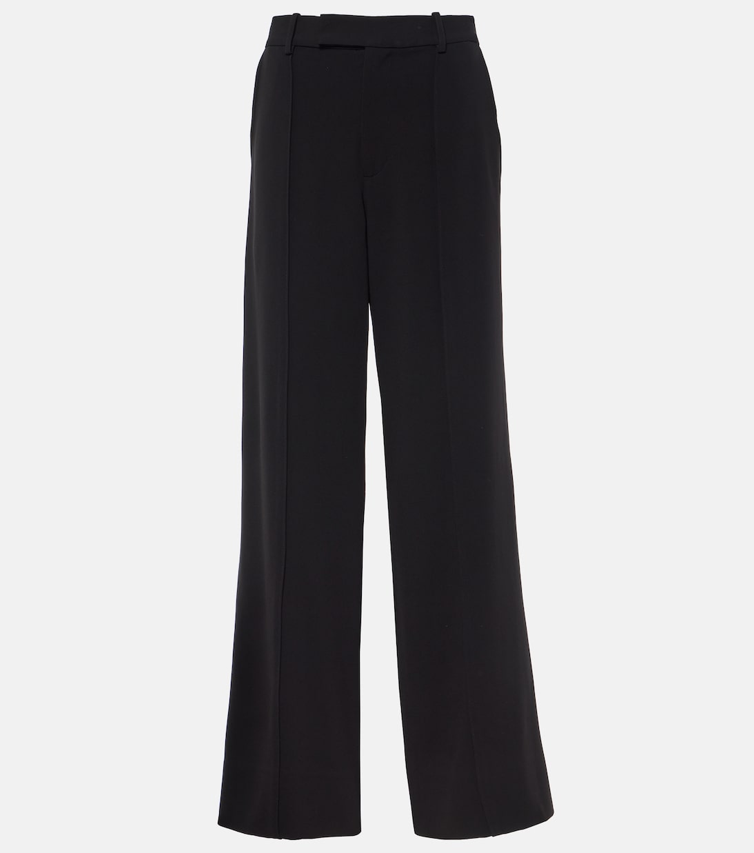 Pantalon droit Weyes à taille haute en crêpe  | Proenza Schouler