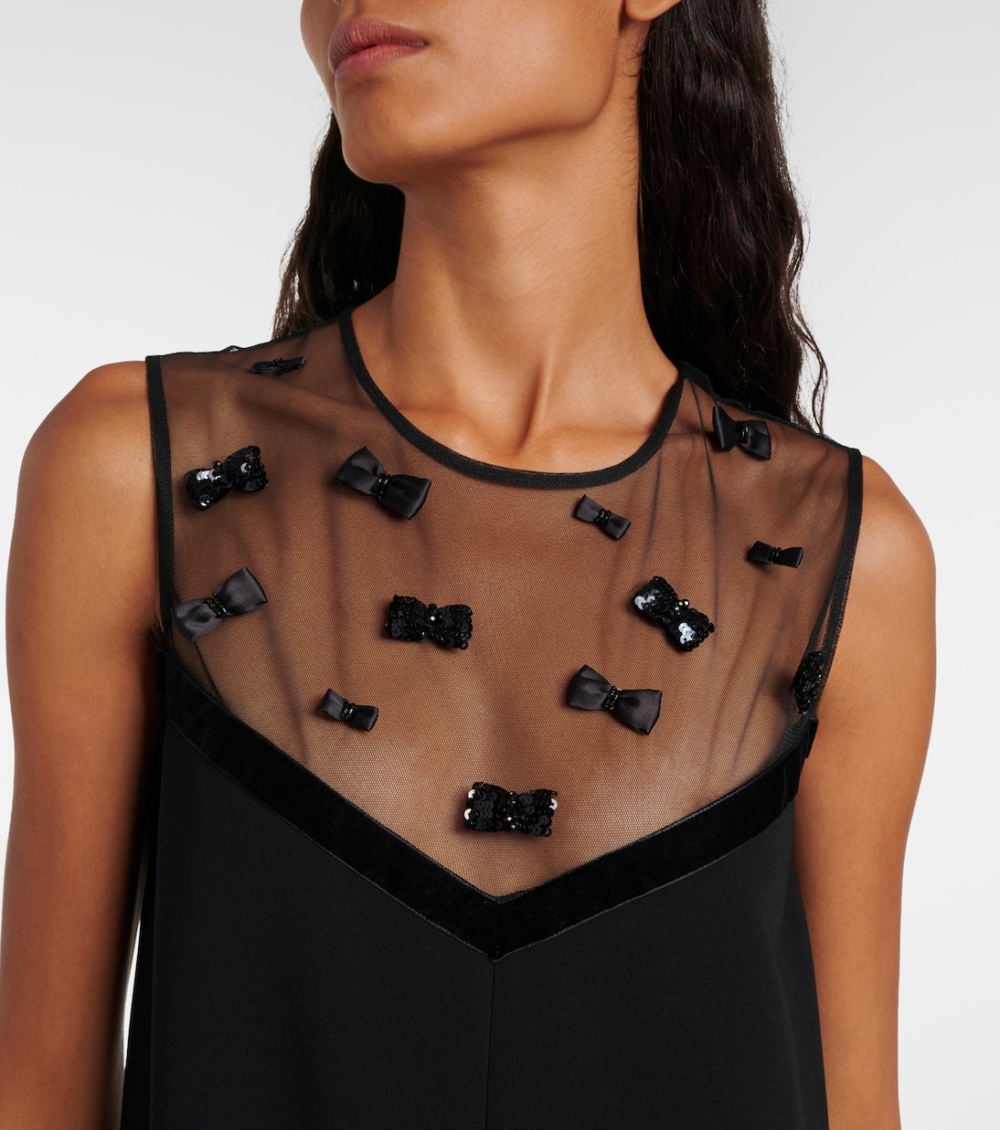 فستان قصير بتفاصيل فيونكة Elegante Nandina | Max Mara