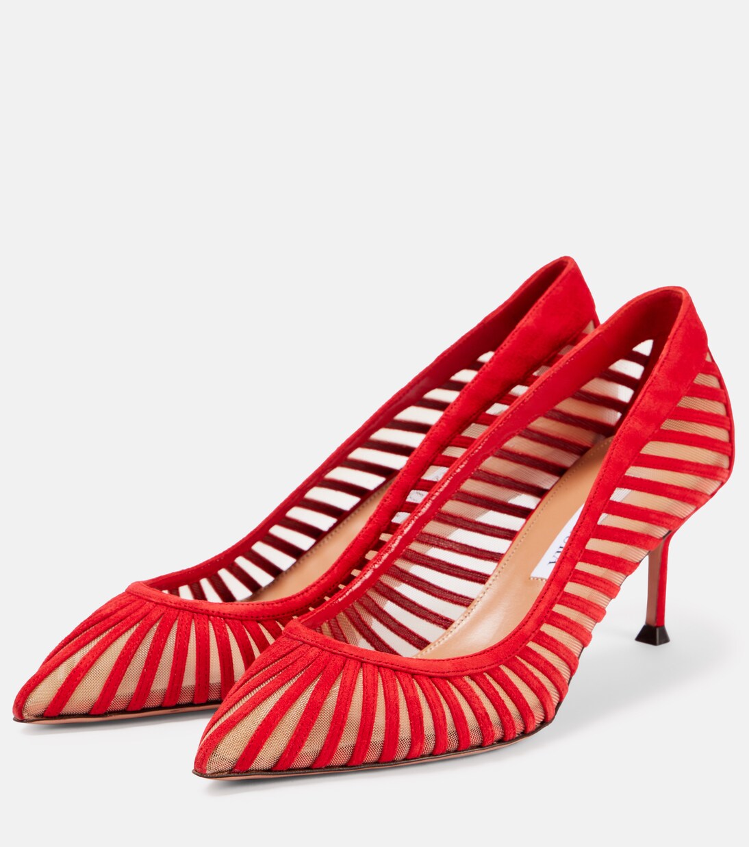 Passions 65 suede and mesh pumps | Aquazzura
