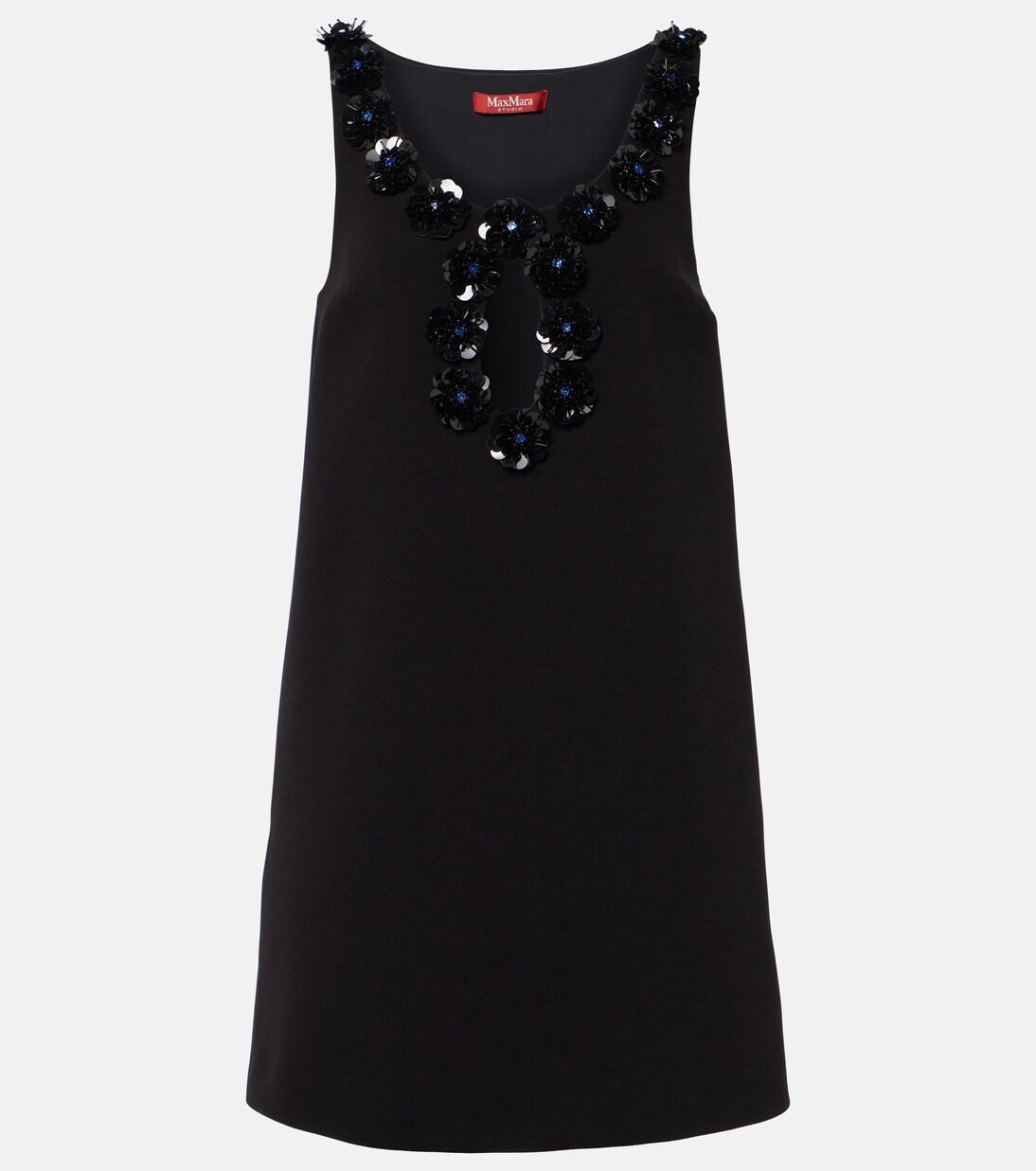 Minikleid Delis aus Crêpe mit Pailletten | Max Mara