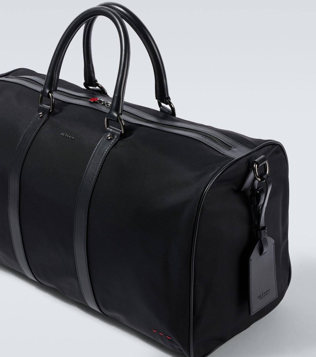 Weekender mit Leder | Kiton