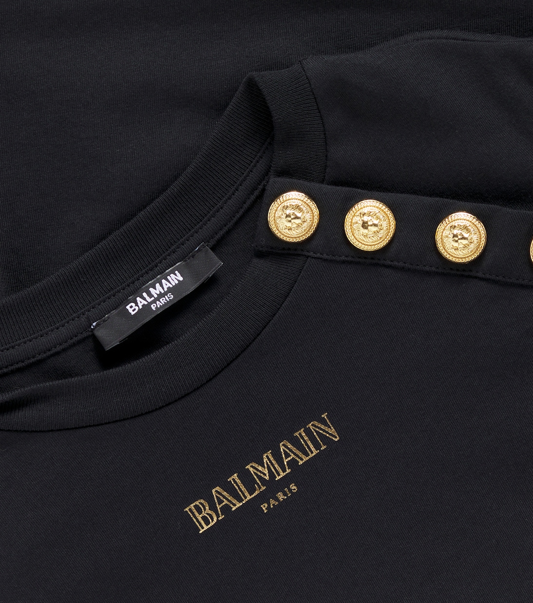 T-Shirt aus Baumwoll-Jersey | Balmain Kids
