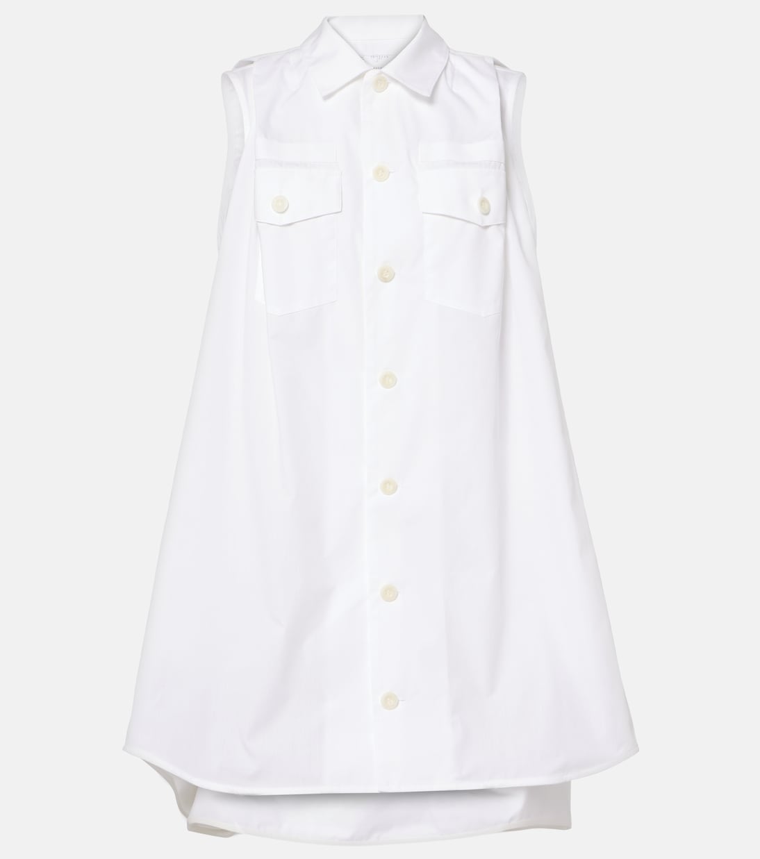 Abito corto in popeline | Sacai