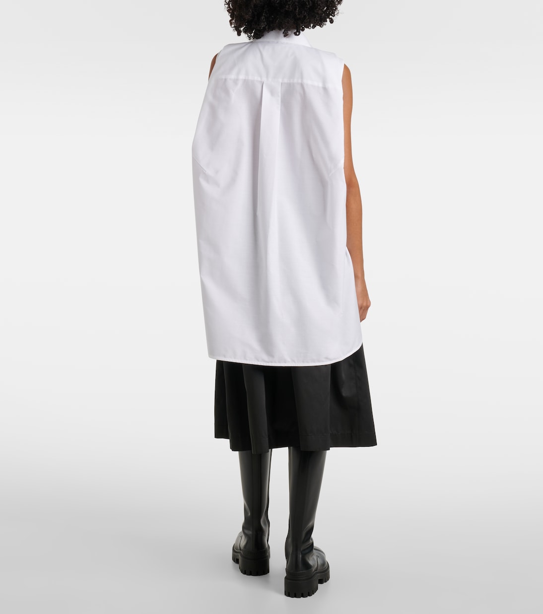 Abito corto in popeline | Sacai