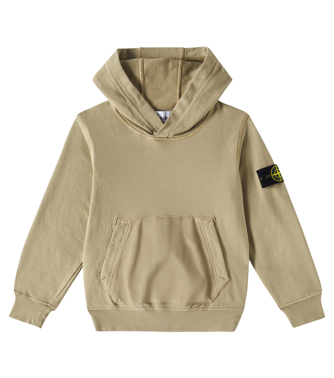 Cotton jersey hoodie | Stone Island Junior