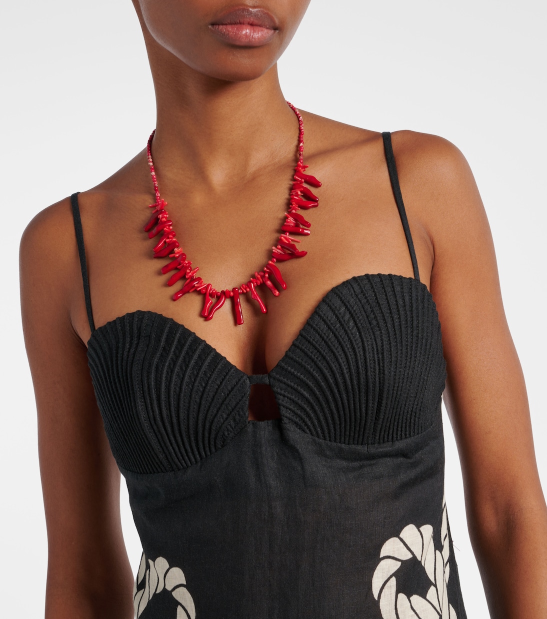 Robe longue imprimée en lin | Johanna Ortiz