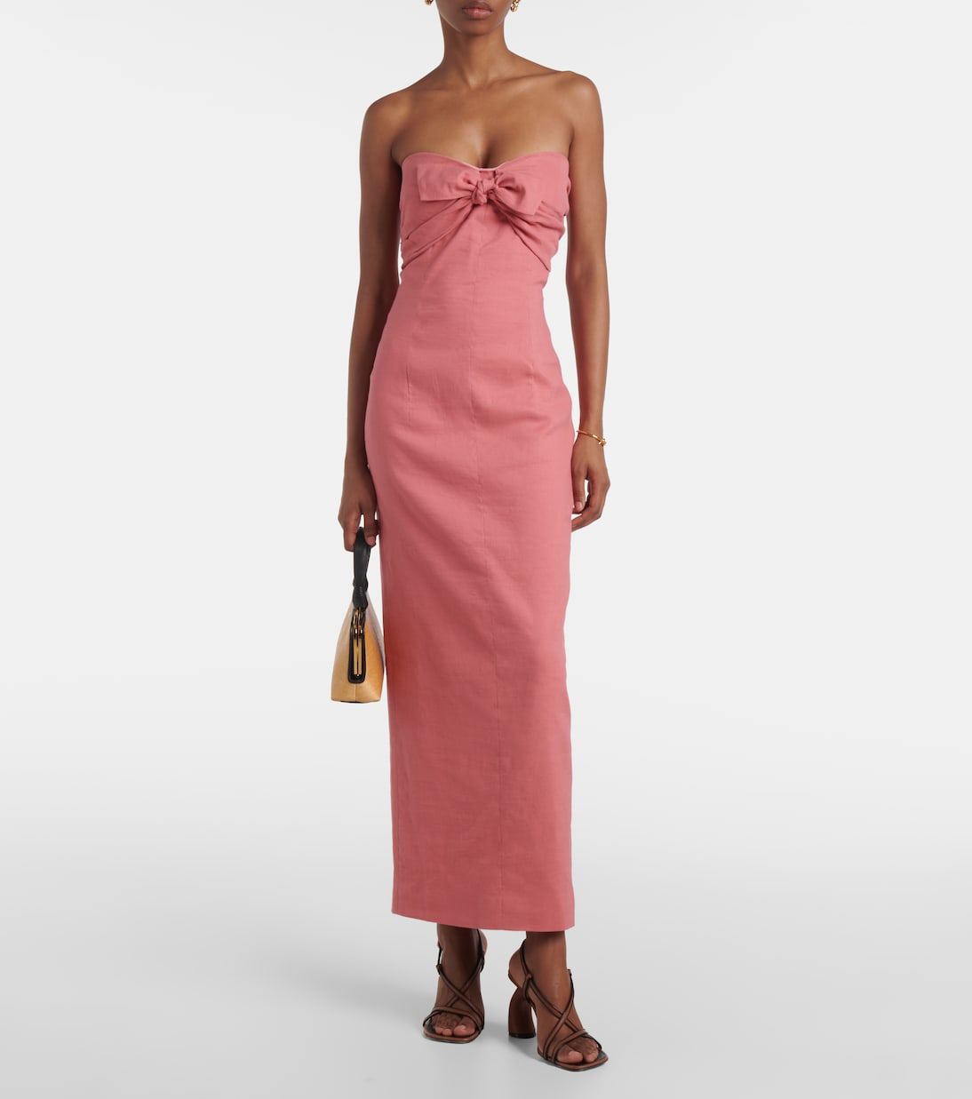 Abito lungo Rahel in misto lino e cotone | Tove