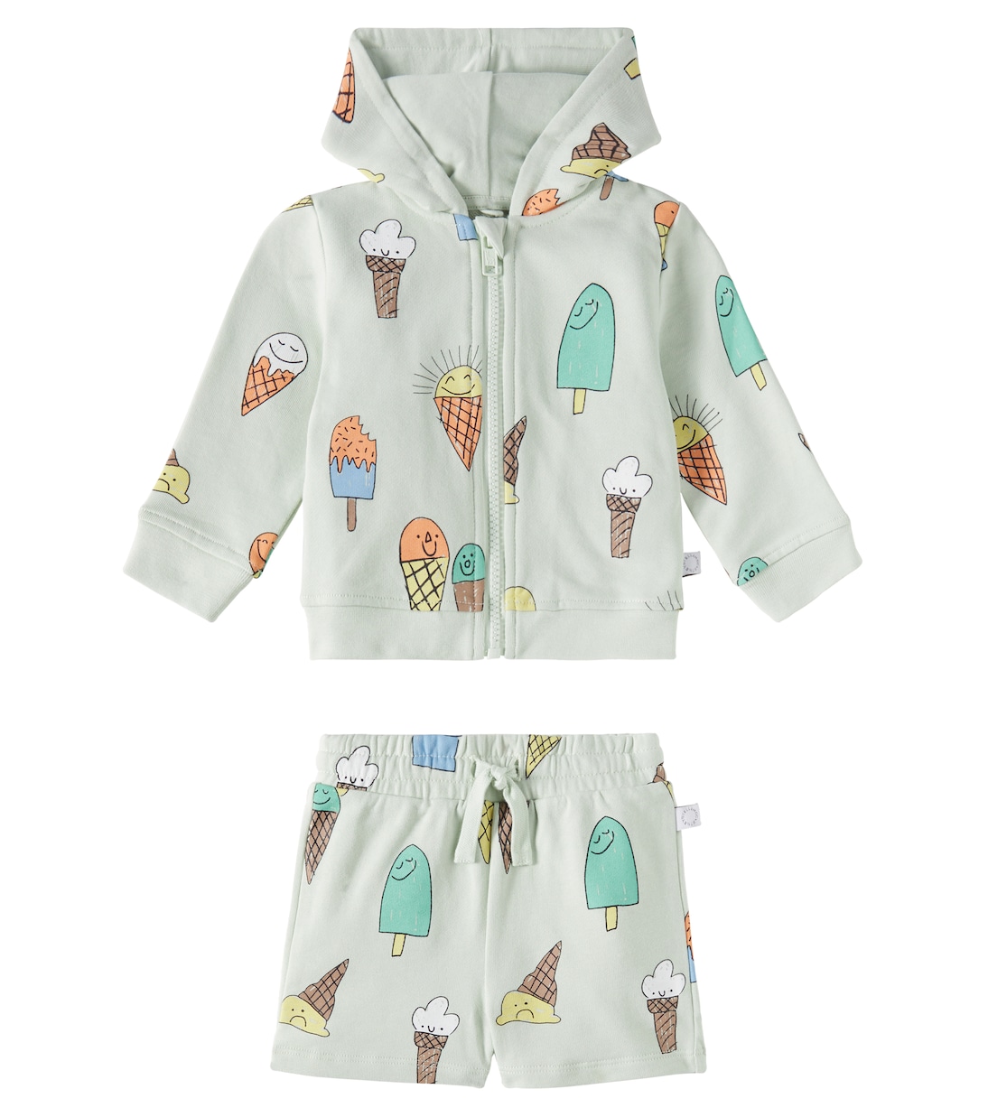 Bebé - set de sudadera y shorts de forro polar | Stella McCartney Kids