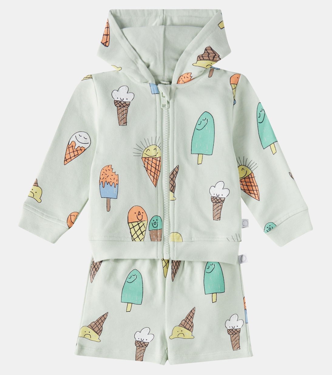 Bebé - set de sudadera y shorts de forro polar | Stella McCartney Kids