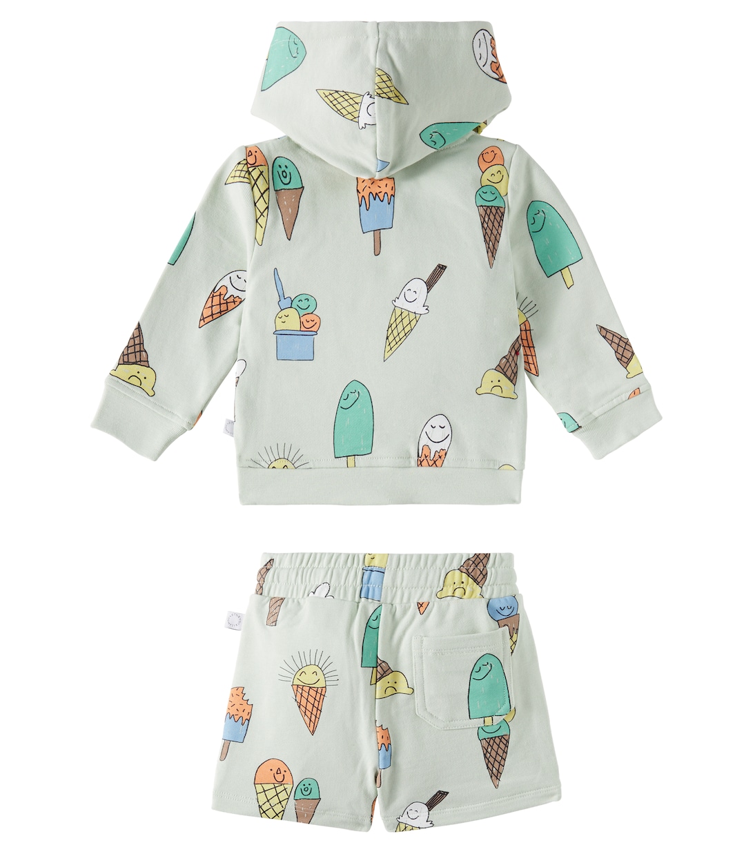 Bebé - set de sudadera y shorts de forro polar | Stella McCartney Kids