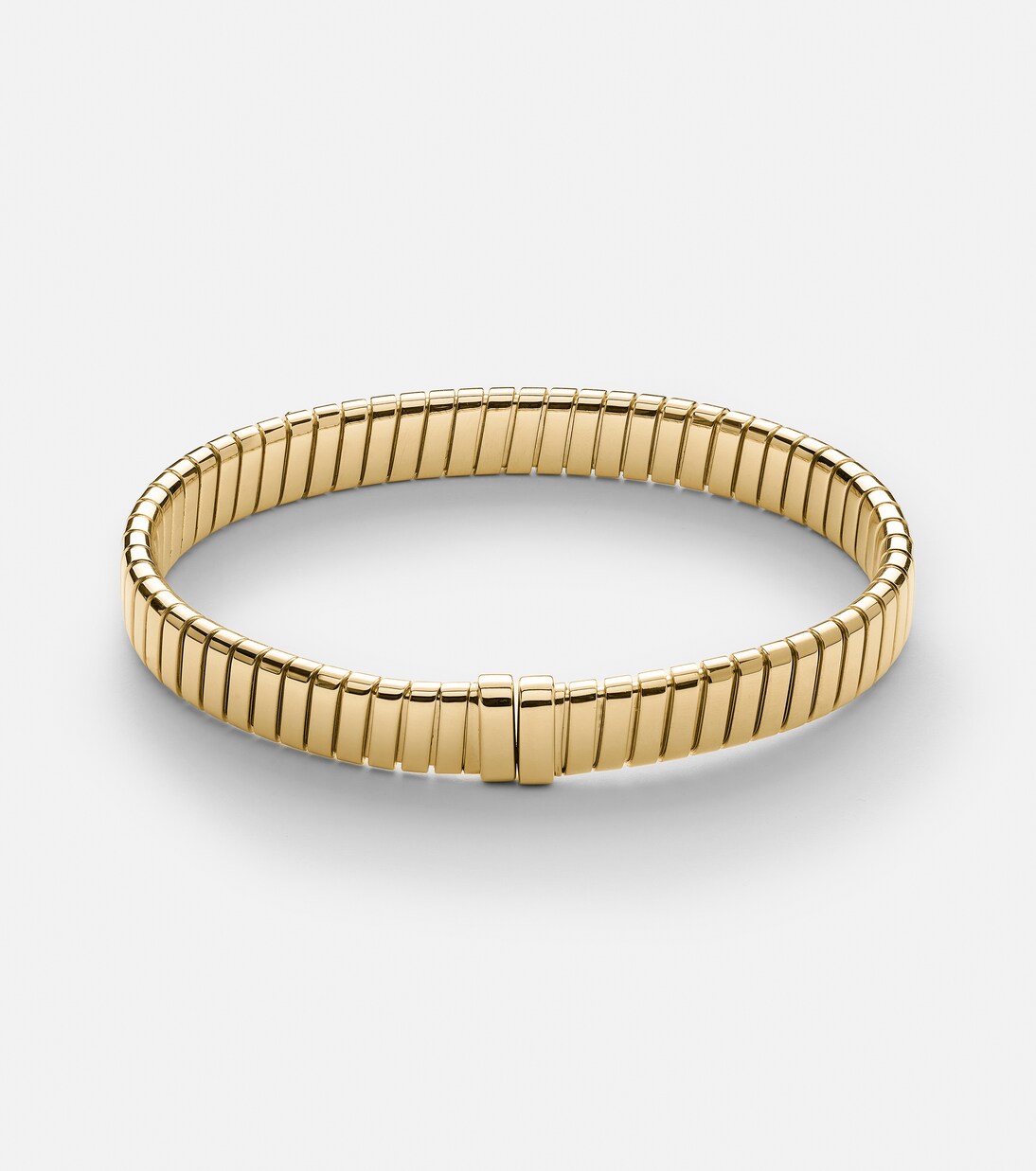 Bvlgari Tubogas 18kt gold bracelet with diamonds  | Bvlgari