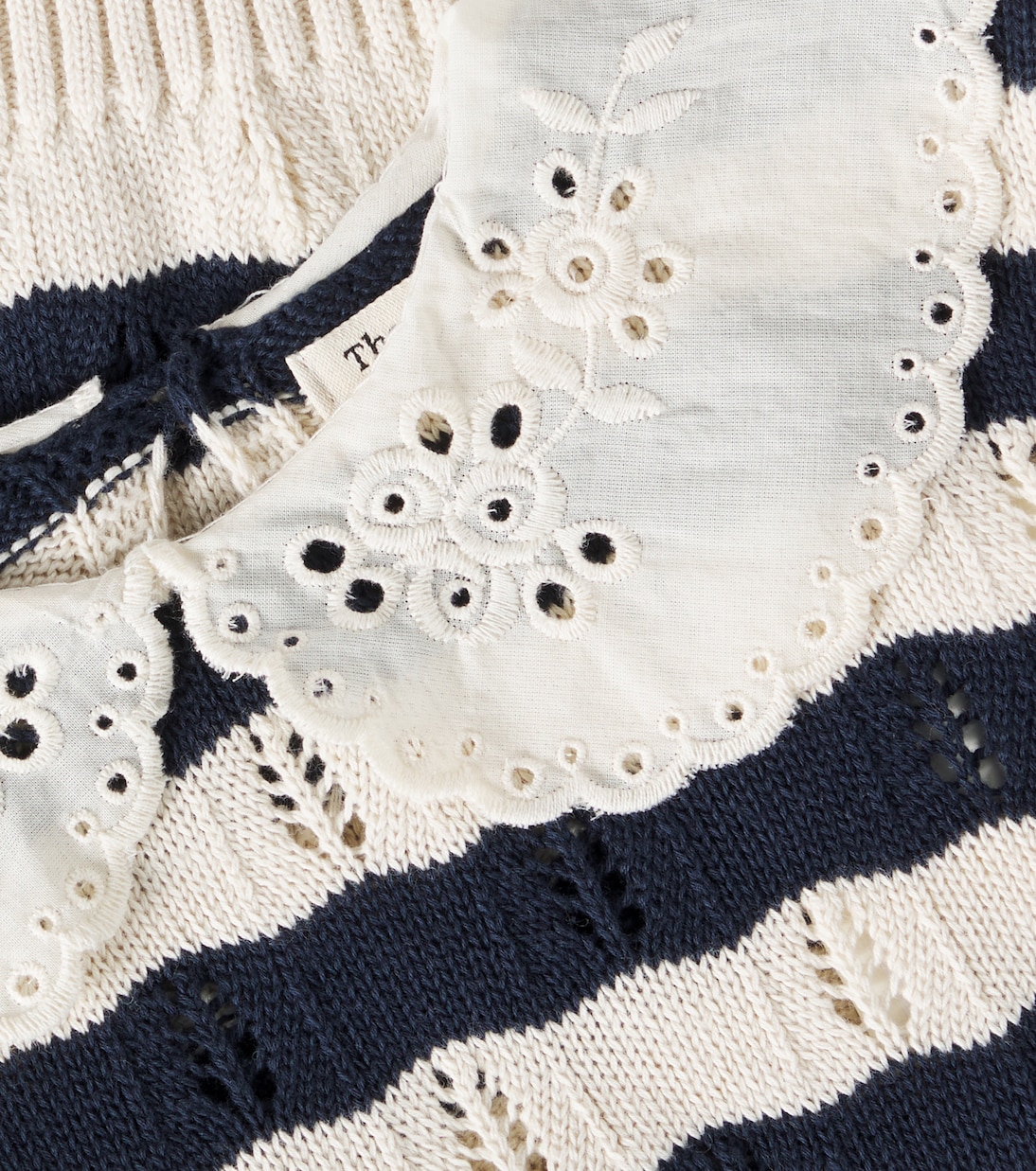 Marina striped knitted cotton top | The New Society