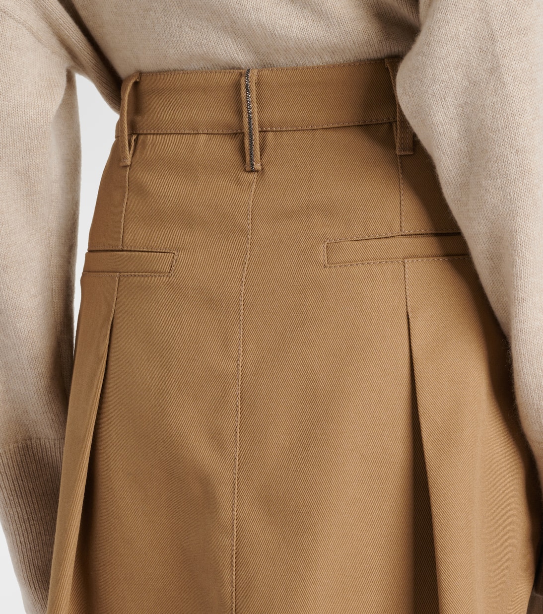 Minifalda de algodón con cuentas Monili | Brunello Cucinelli