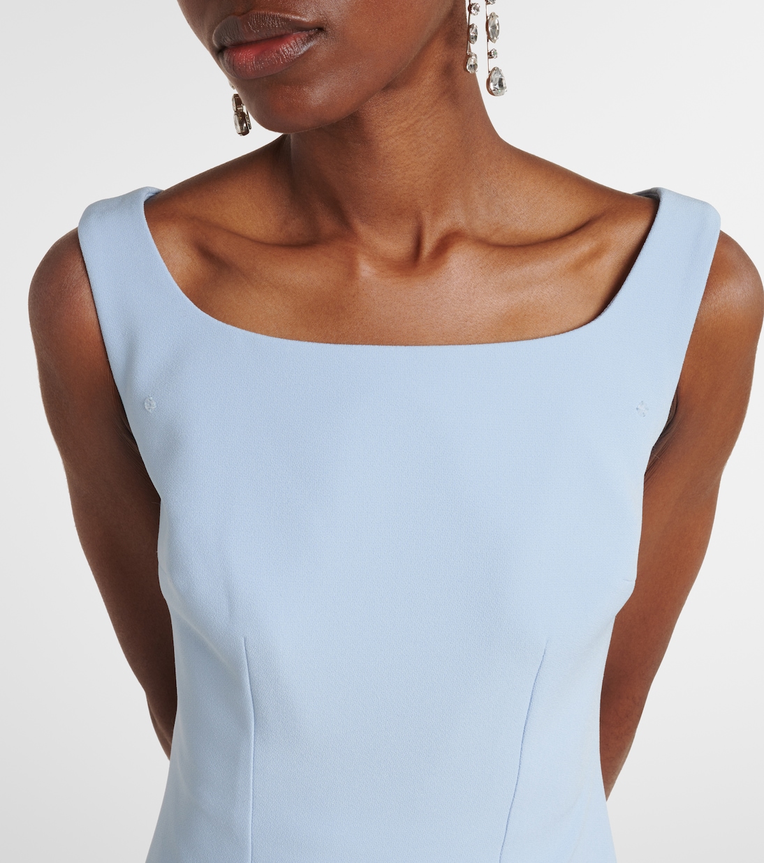 Embellished caped gown | Safiyaa