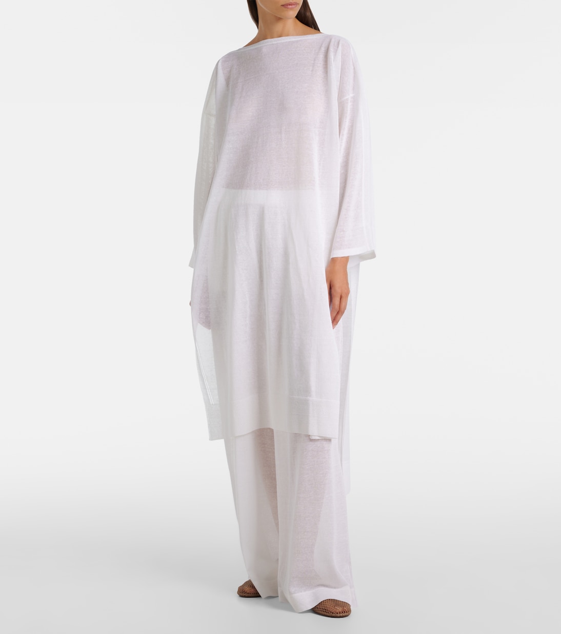 Linen and silk wide-leg pants | Alaïa