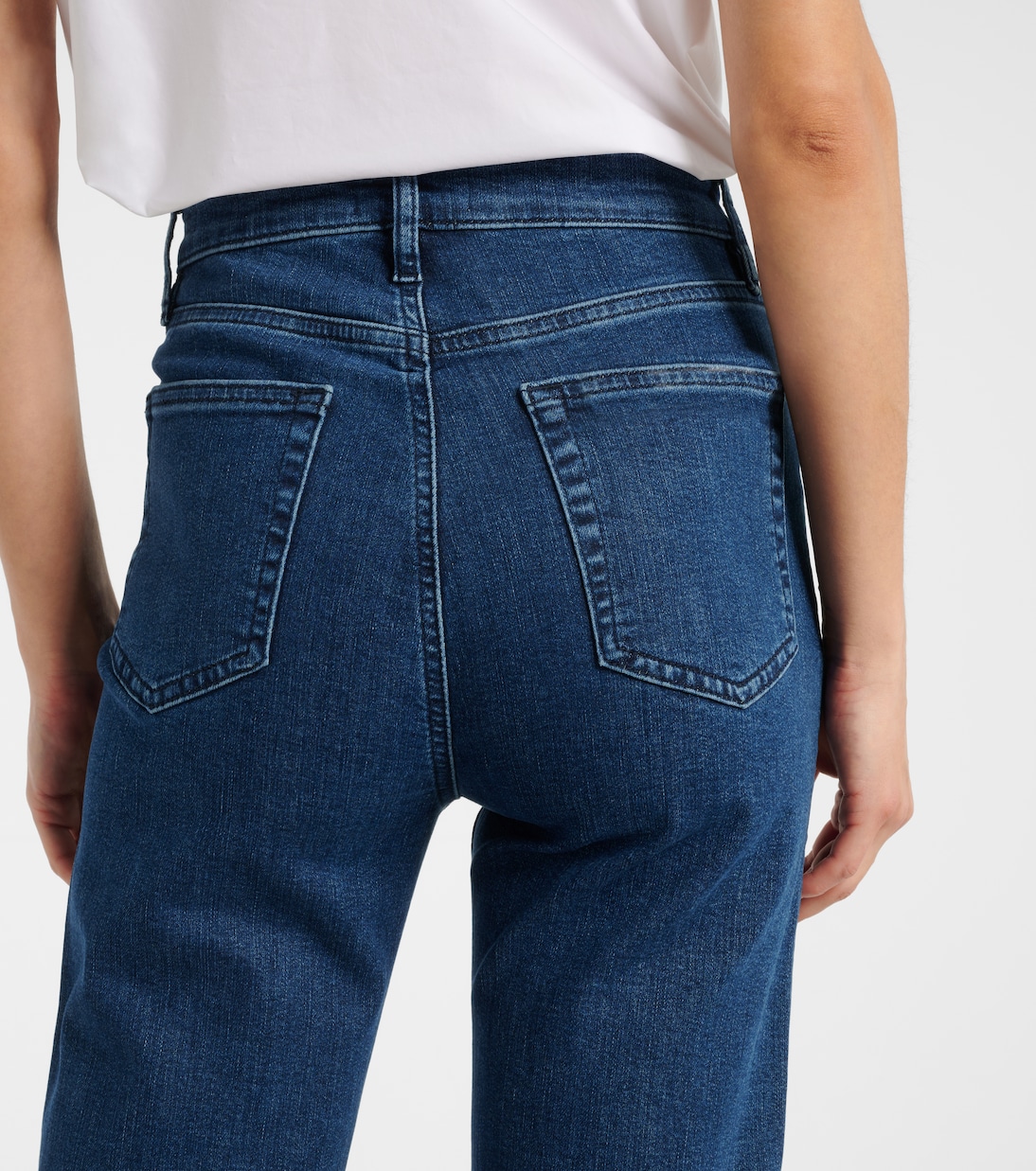 Icon cropped mid-rise straight jeans | Frame