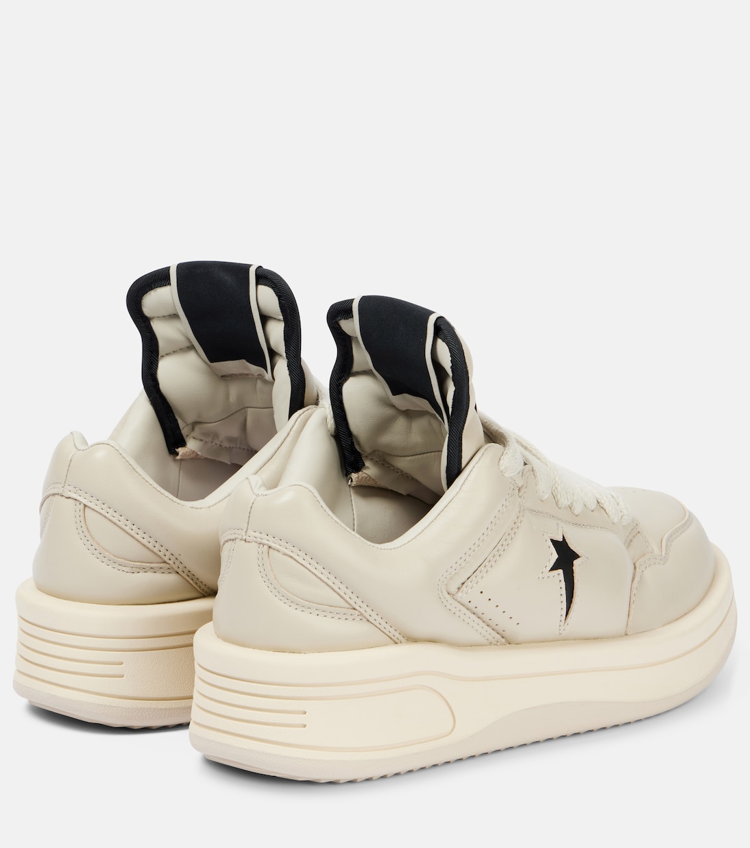 x Converse Turbowpn leather sneakers | Rick Owens
