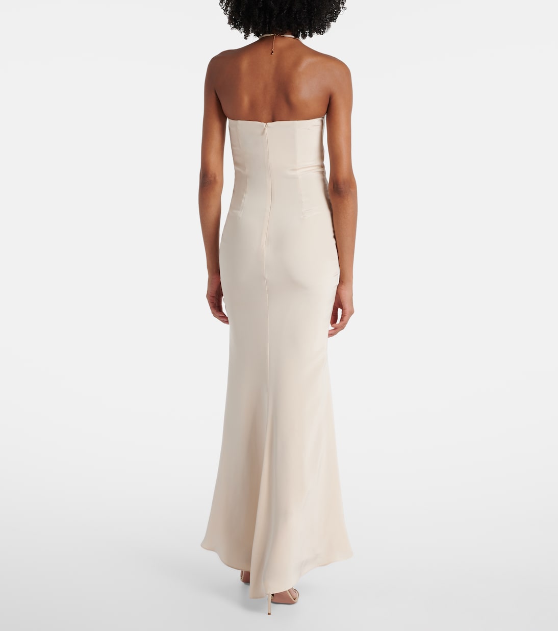 Embellished halterneck silk gown | Roland Mouret