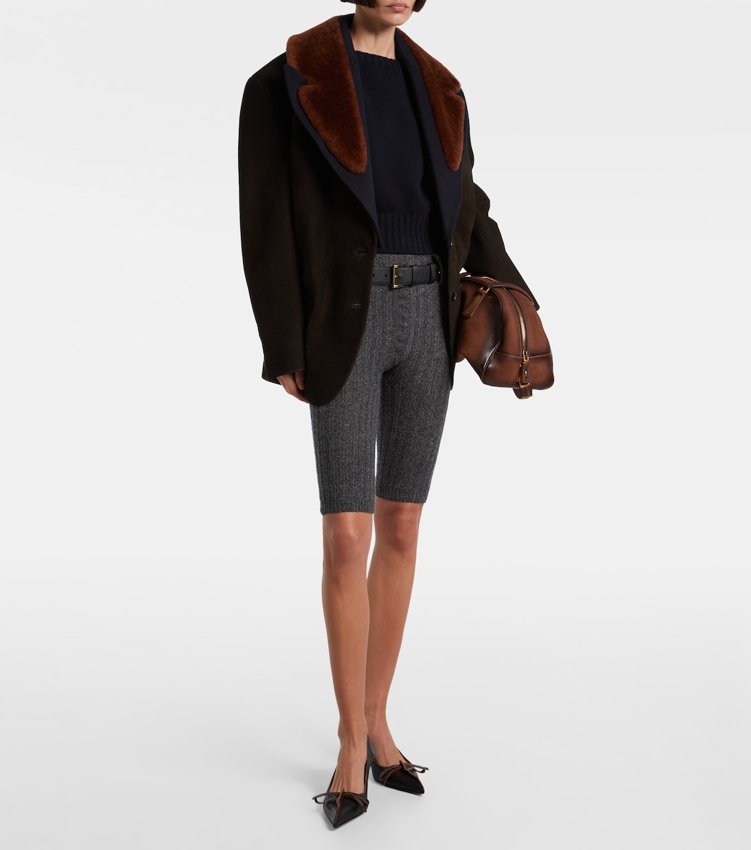 Shorts aus Wolle und Kaschmir | Prada