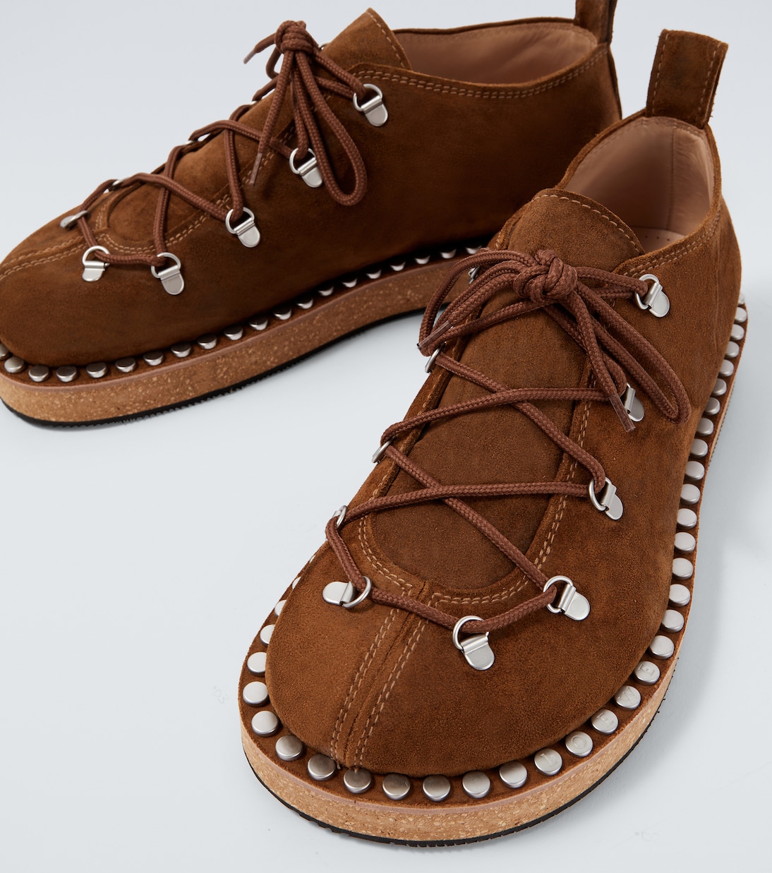 Verzierte Schnürschuhe Rivet aus Veloursleder | Loewe