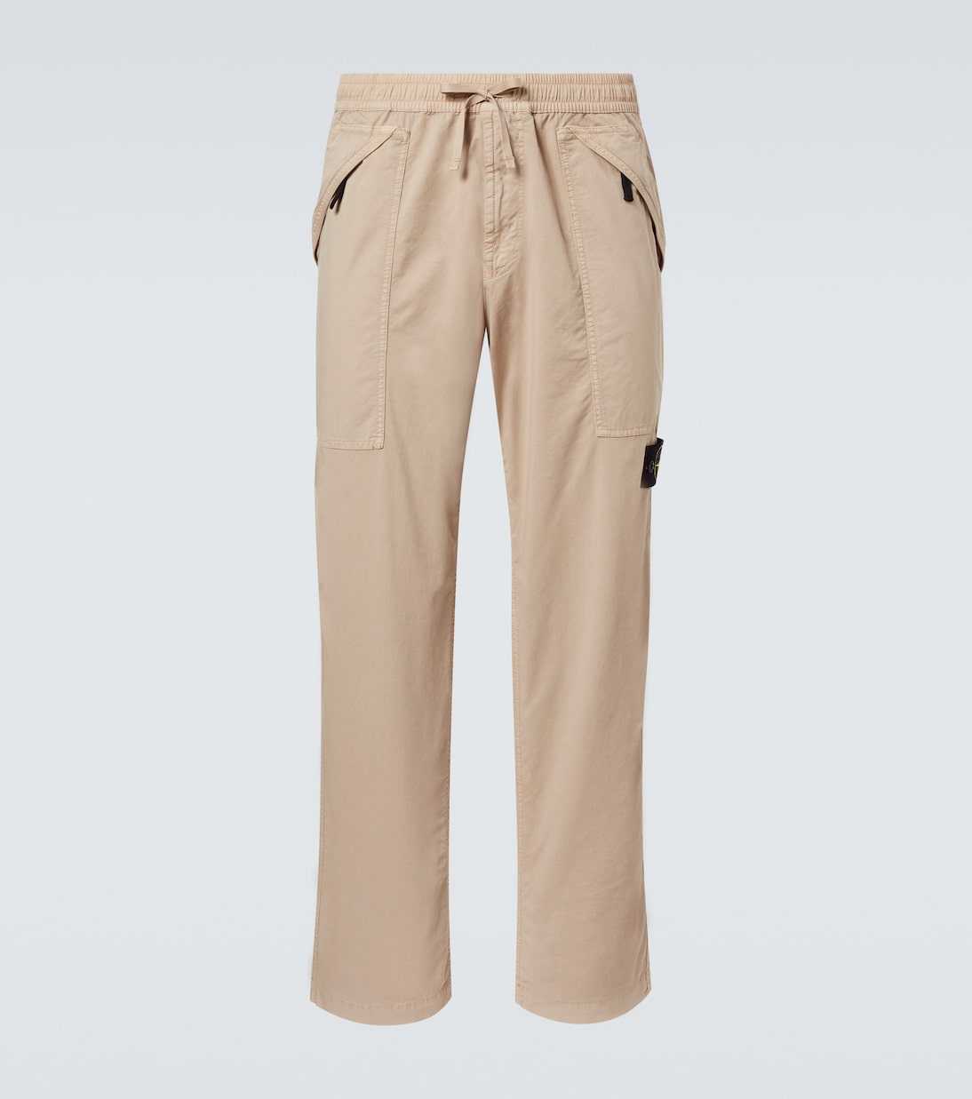 Compass cotton-blend twill pants  | Stone Island