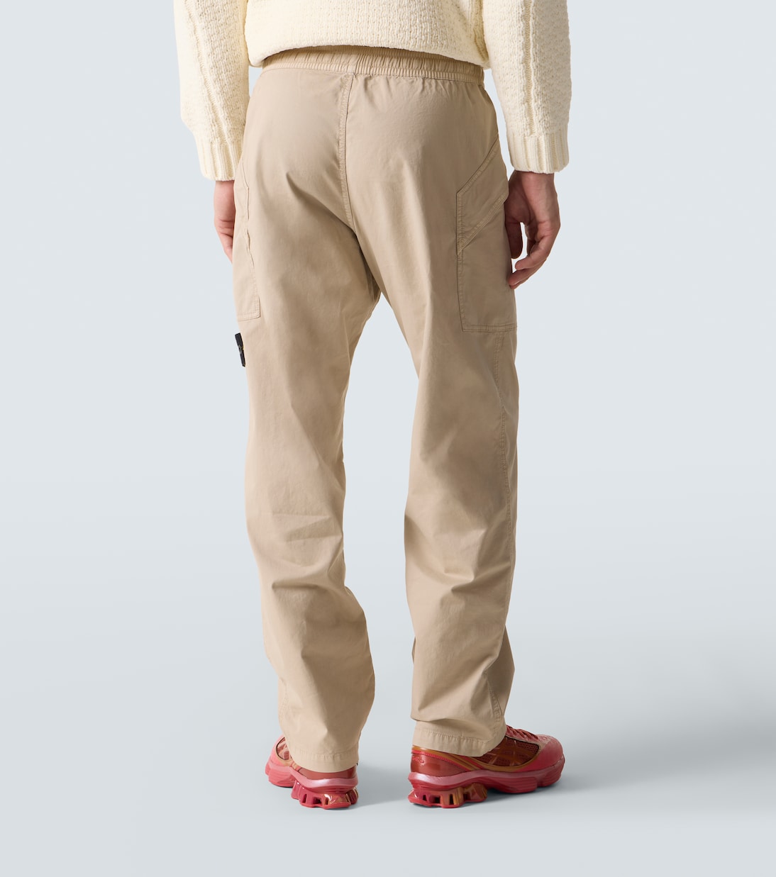 Compass cotton-blend twill pants  | Stone Island