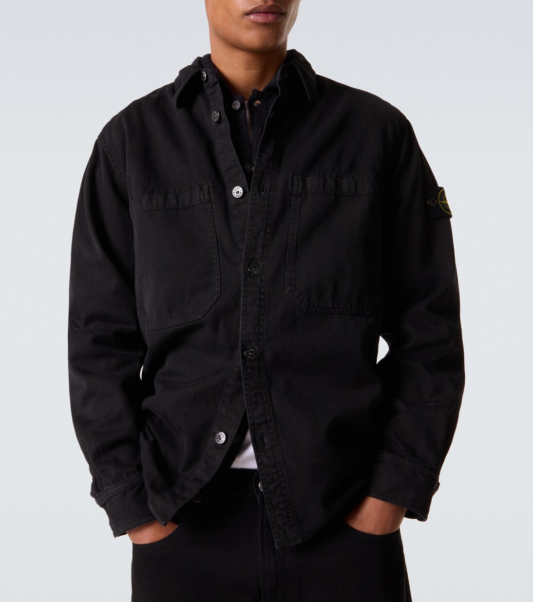 Compass cotton overshirt | Stone Island
