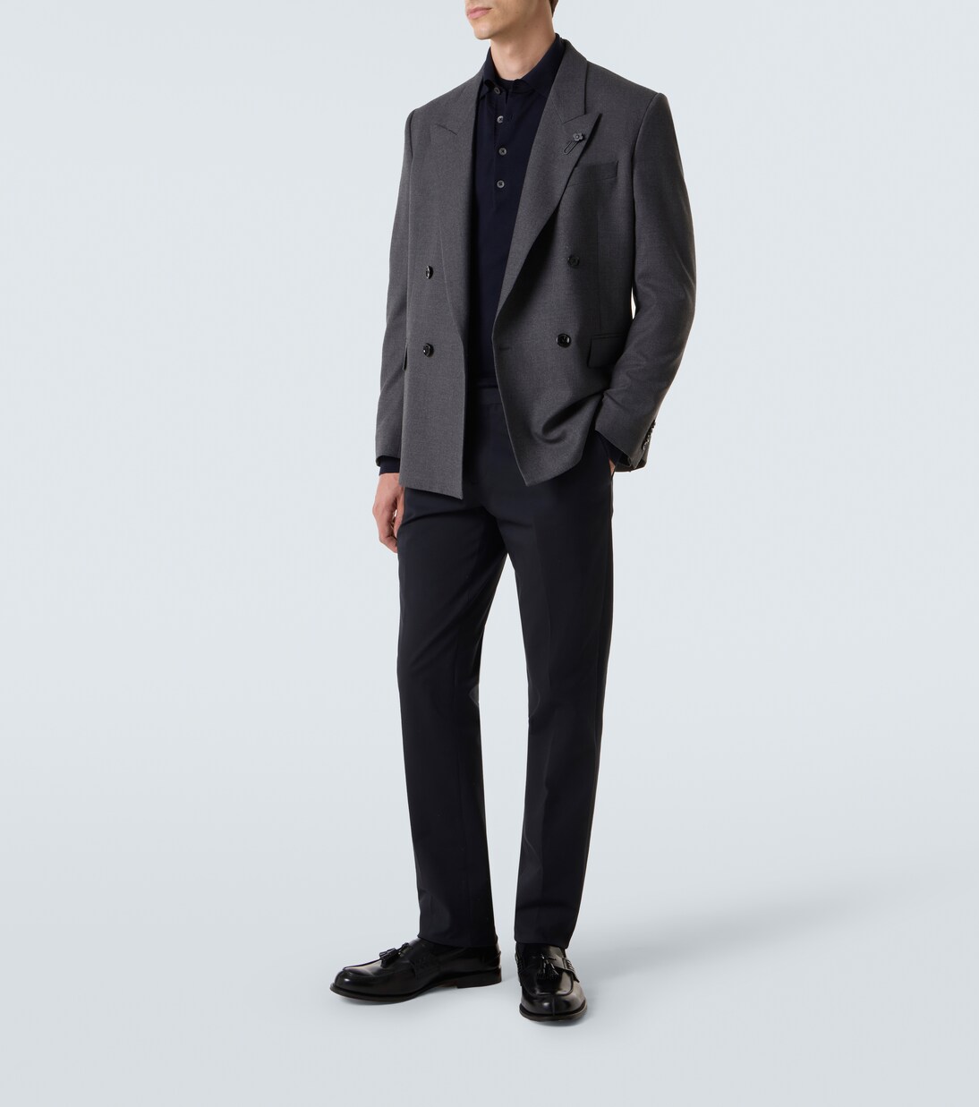 Pantalones slim en mezcla de algodón | Lardini