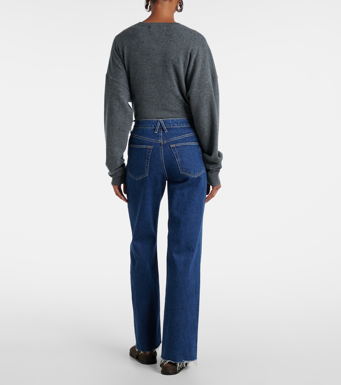 Jeans Grace a gamba larga e vita alta | Slvrlake