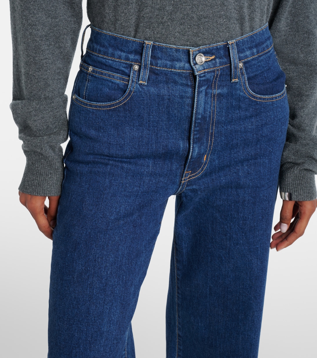 Jeans Grace a gamba larga e vita alta | Slvrlake