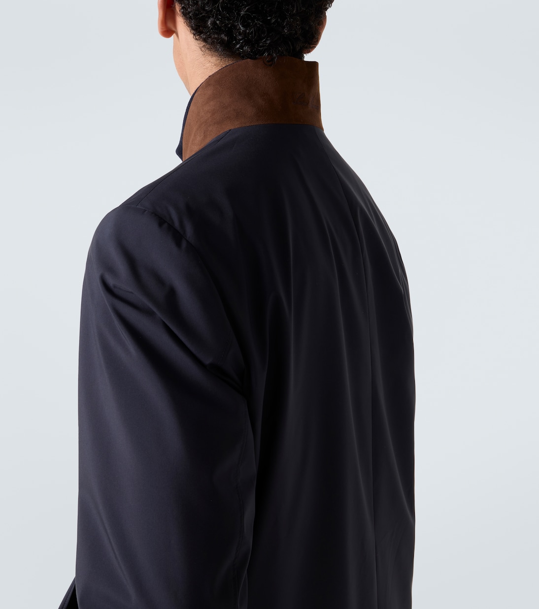Windmate® suede-trimmed coat | Loro Piana