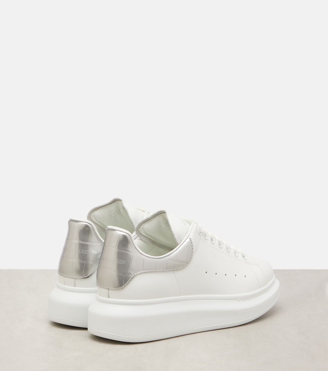 Oversized leather sneakers | McQueen