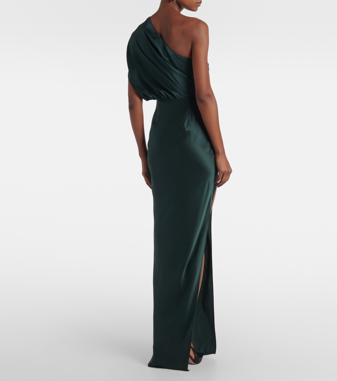 Draped silk satin gown | The Sei