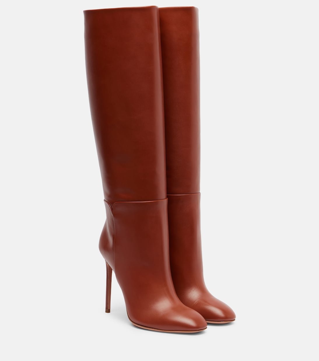 Sellier 105 leather knee-high boots | Aquazzura