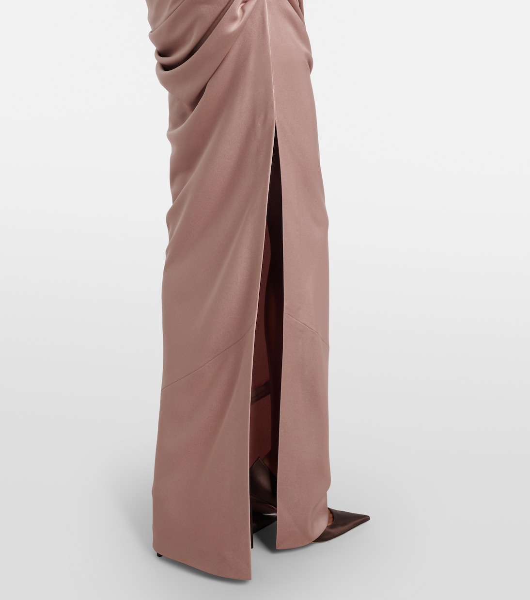 Robe longue en satin | Alex Perry