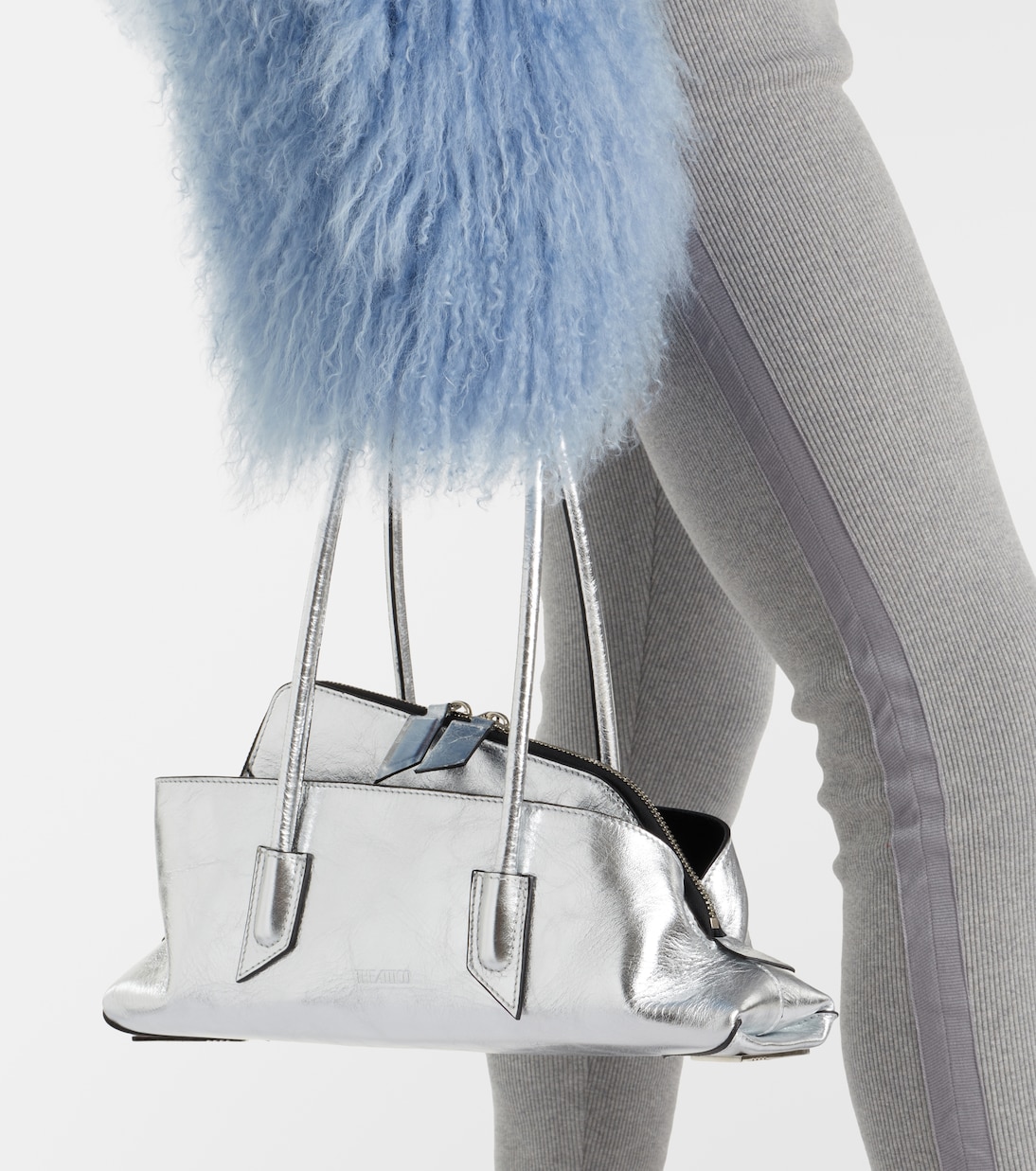 La Passeggiata Small leather tote bag | The Attico