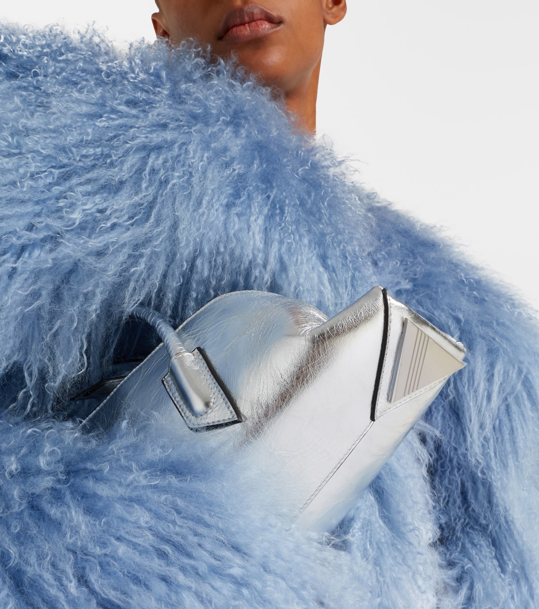 La Passeggiata Small leather tote bag | The Attico