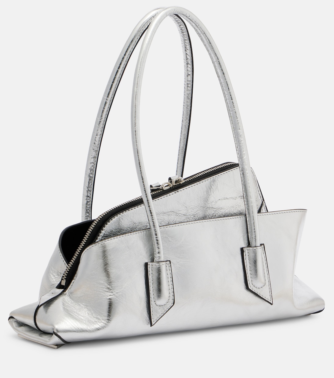 La Passeggiata Small leather tote bag | The Attico
