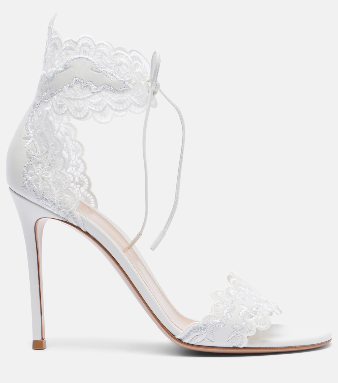 Evie 105 embroidered leather sandals | Gianvito Rossi