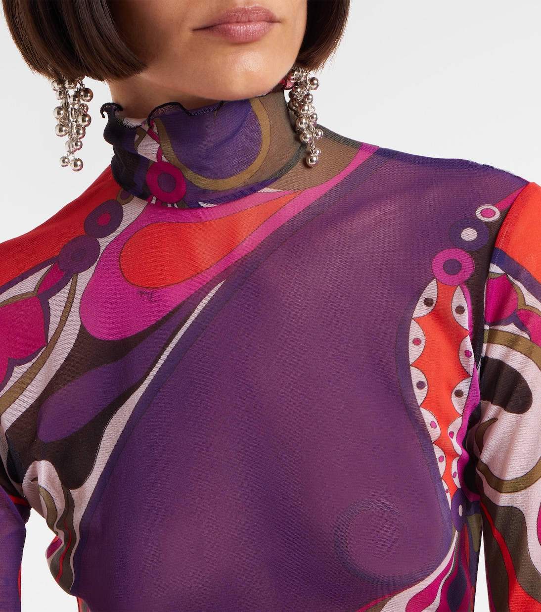 Top Orchidee in tulle | Pucci