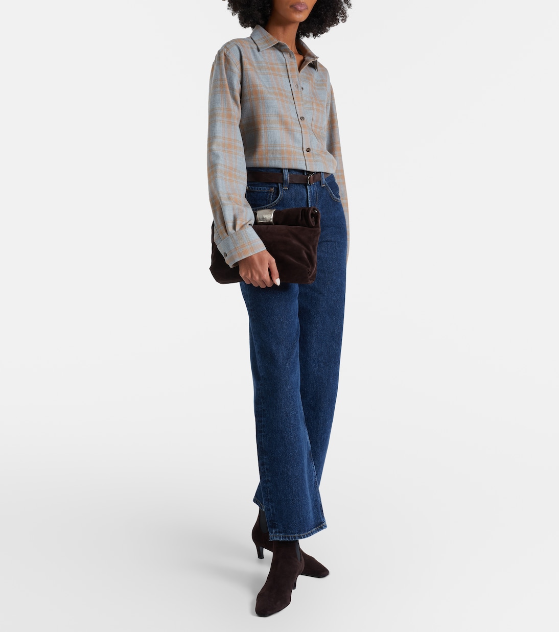 Cuff suede clutch | Staud