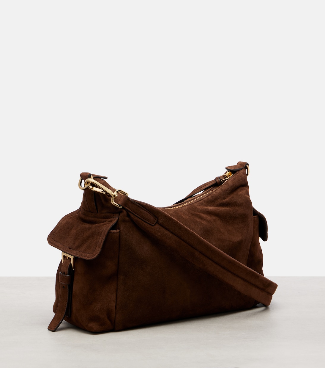 Prada Explore Large suede shoulder bag | Prada