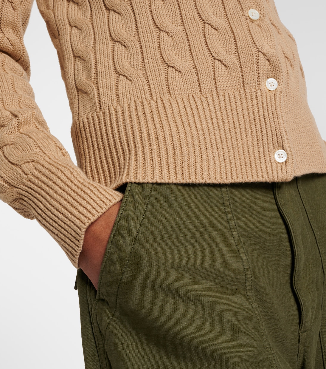 Cable-knit cotton cardigan | Polo Ralph Lauren