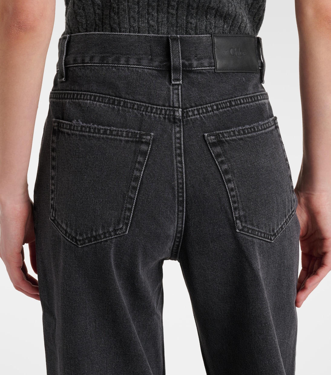 High-Rise Wide-Leg Cropped Jeans | Chloé