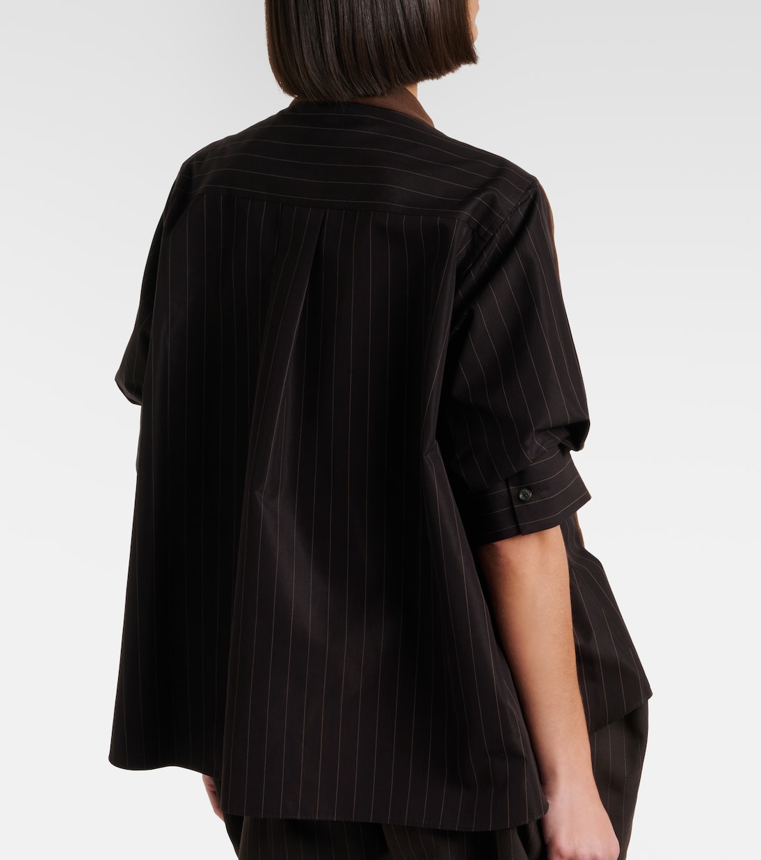 Striped cotton cardigan | Sacai