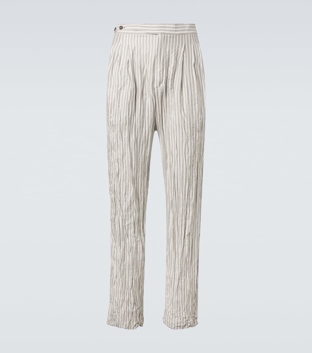 Striped silk straight pants | Zegna