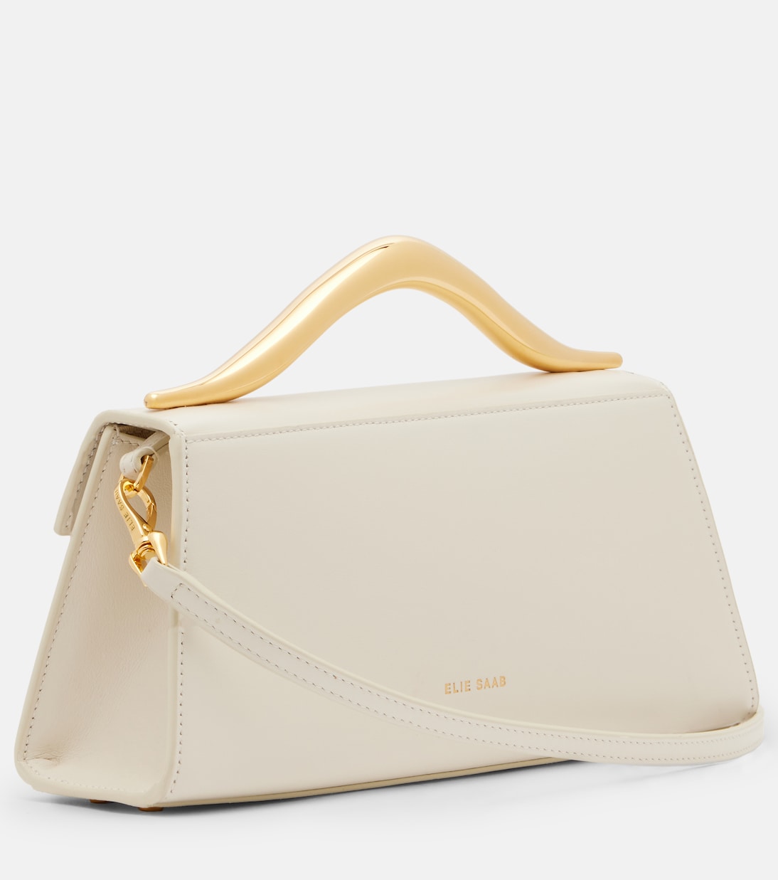 Petit Wave leather top-handle bag | Elie Saab