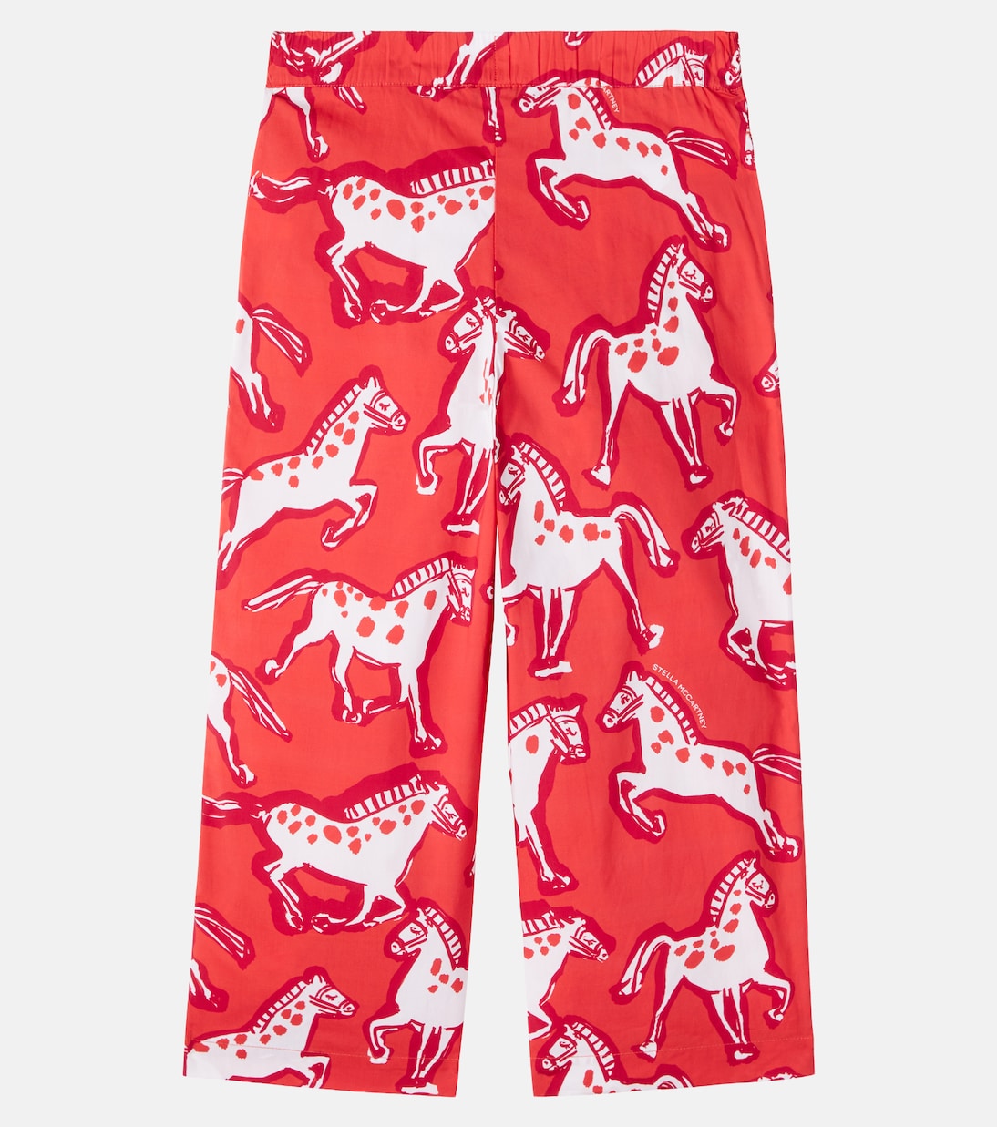 Pantalon Horse imprimé en coton | Stella McCartney Kids