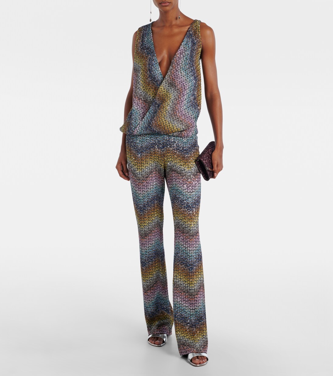 Sequined knitted lamé top | Missoni